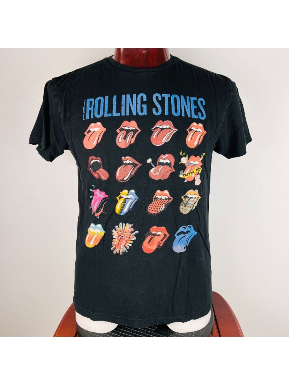 The Rolling Stones Tongue LOGOs Large T-Shirt Shirt